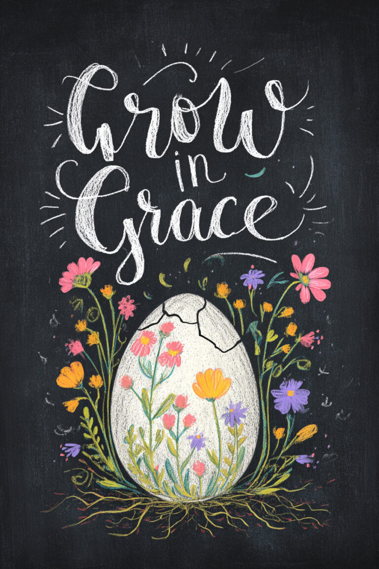 15. Grow in Grace Spring Flowers from Egg