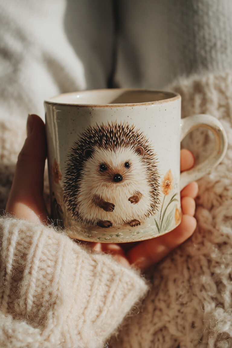 Hedgehog Cozy Mug