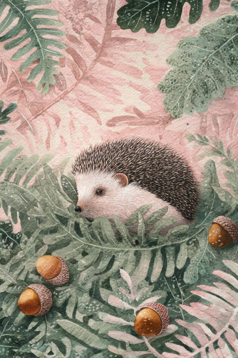 7. Hedgehog in a Bed of Ferns