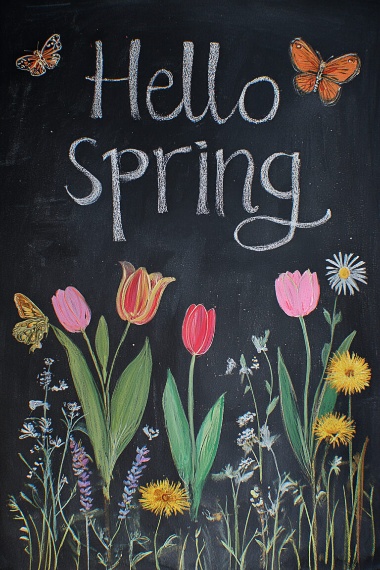 12. Hello Spring Garden Scene
