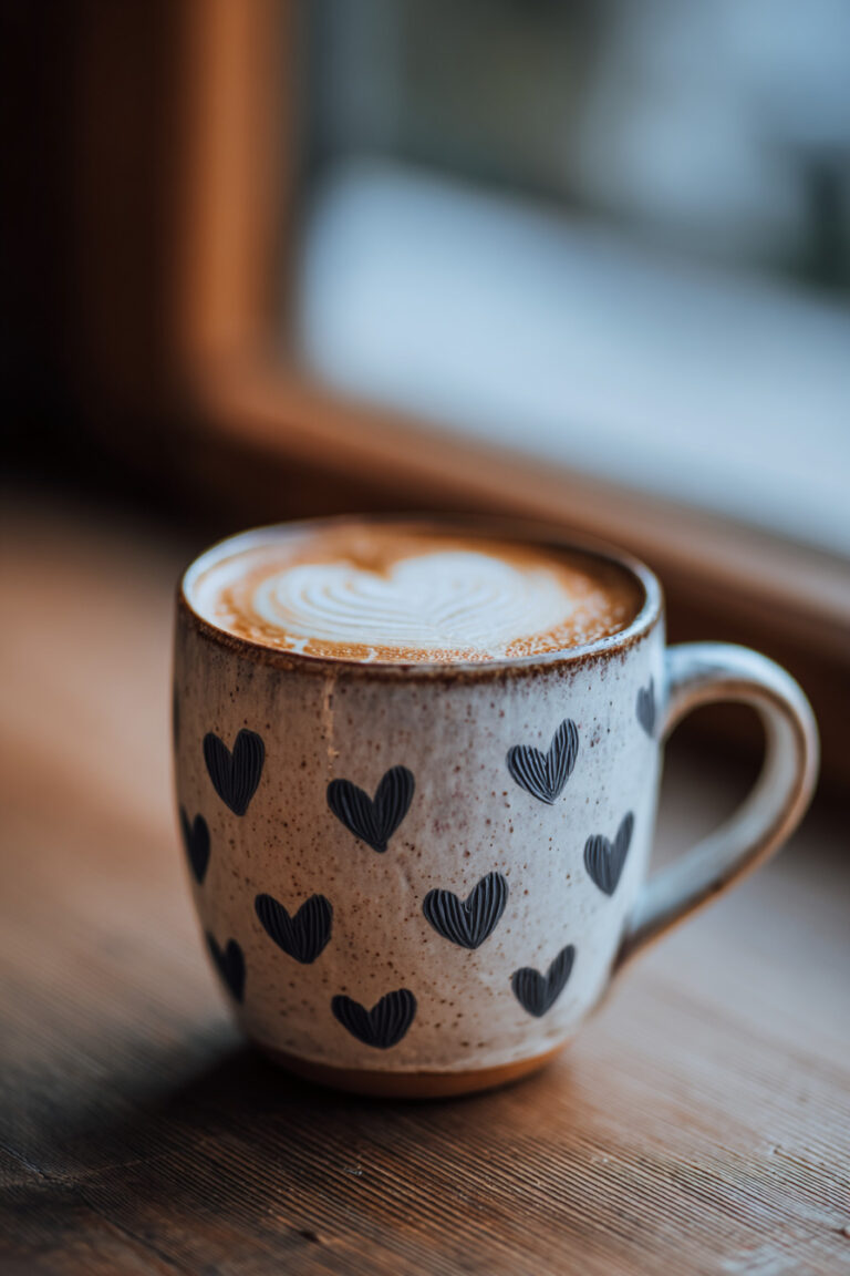Latte Heart Mug