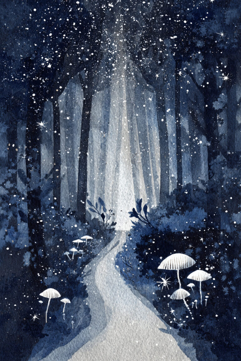 16. Moonlit Forest Path