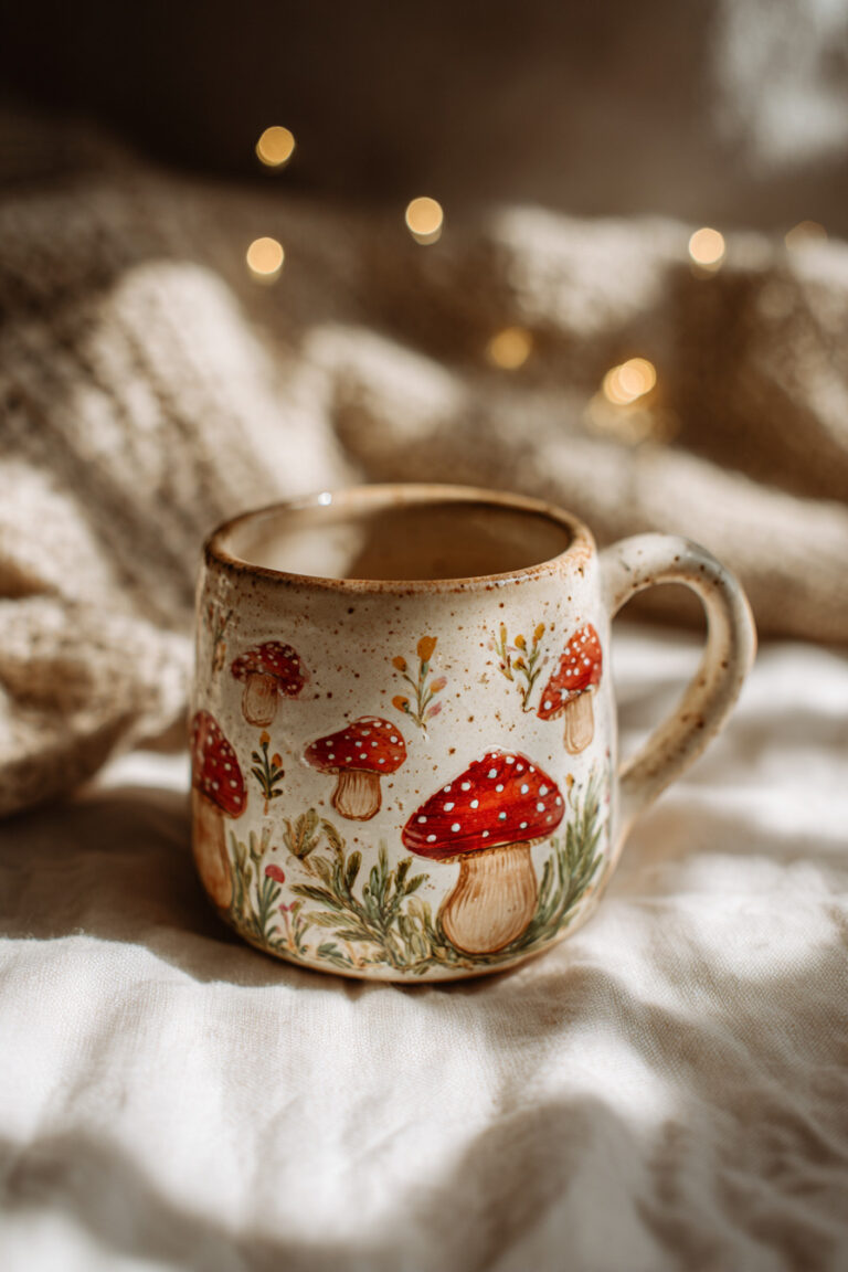 Mushroom Cottage Mug
