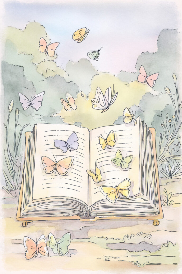 Old Book Butterfly