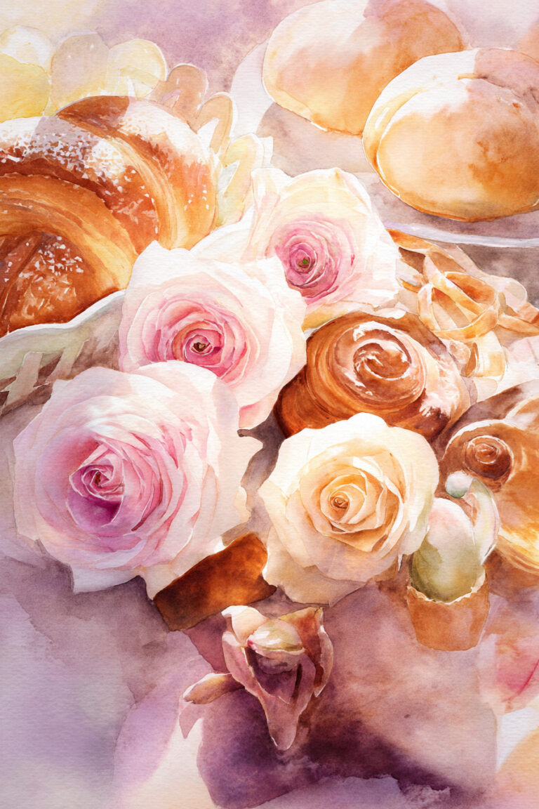 Pastry & Flower Arrangement