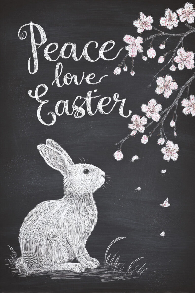 10. Peace Love Easter Cherry Blossoms