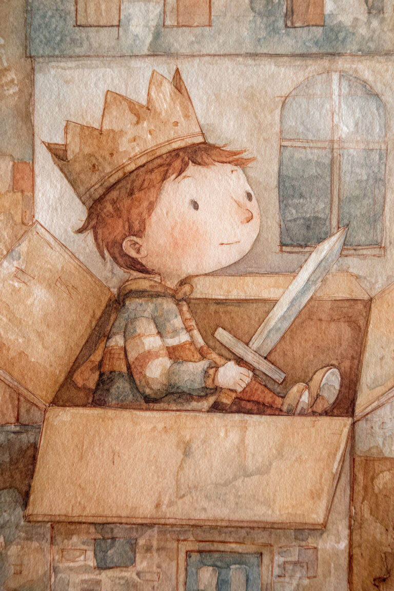 17. Playing Make-Believe in a Cardboard Box Castle