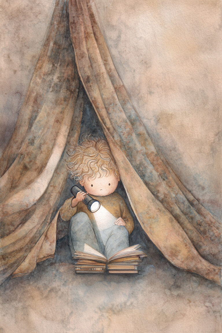 1. Reading Under the Covers with a Flashlight