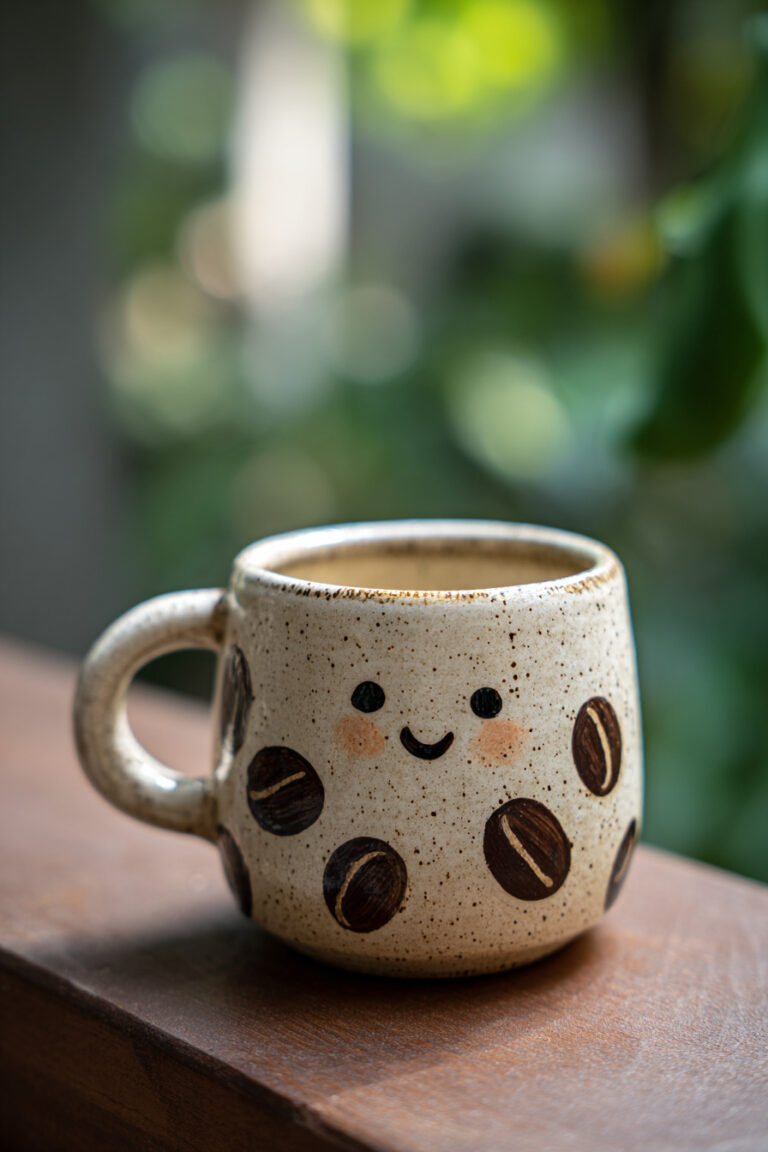 Smiling Coffee Bean Mug