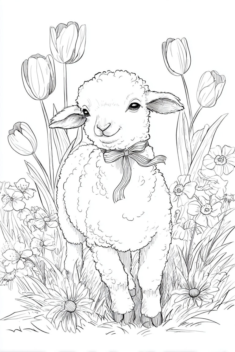 8. Spring Lamb in a Meadow