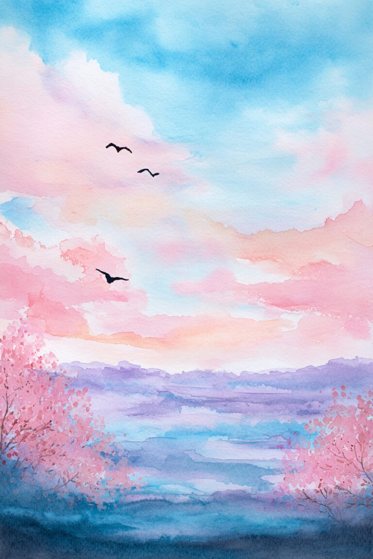 Spring’s Pink Horizon