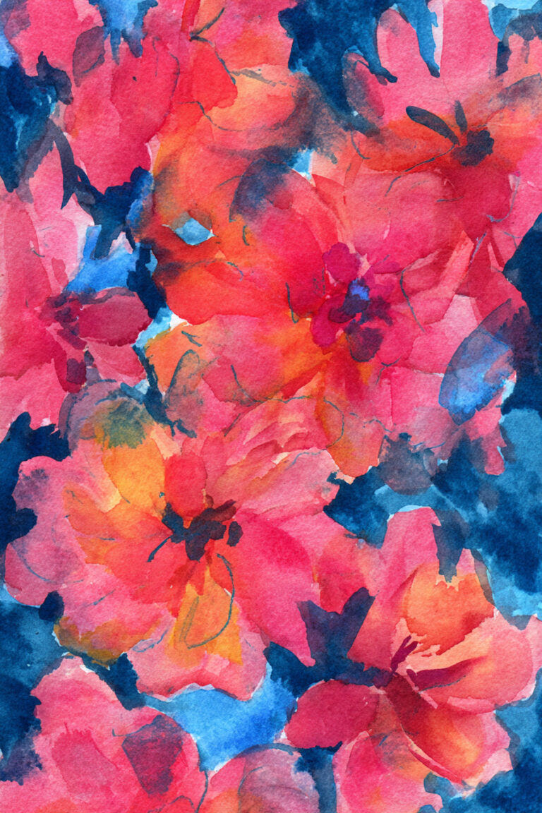 Sunset Petal Storm