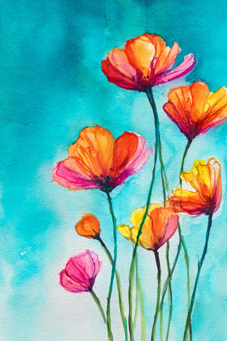 Sunset Poppy Glow