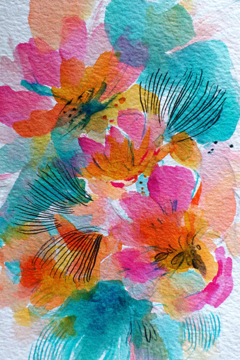 Turquoise Petal Explosion