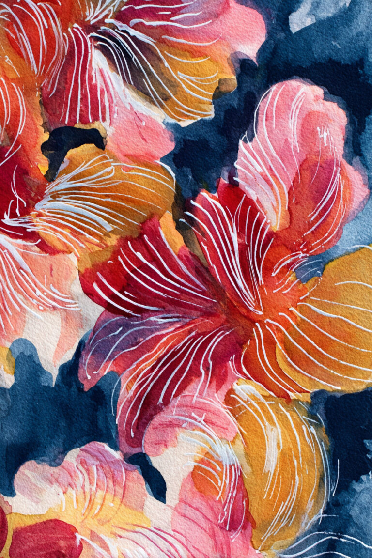Vibrant Bloom Wave
