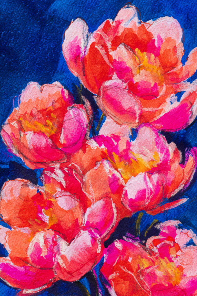 Vibrant Peony Burst