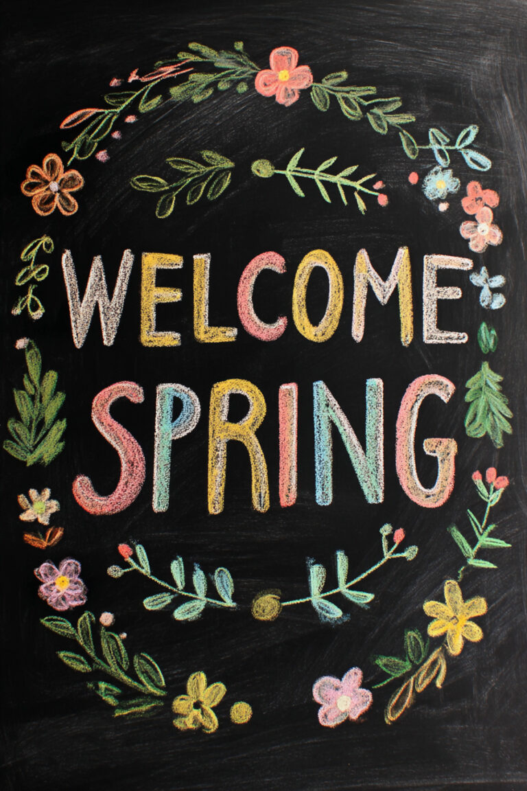 3. Welcome Spring Arch Lettering