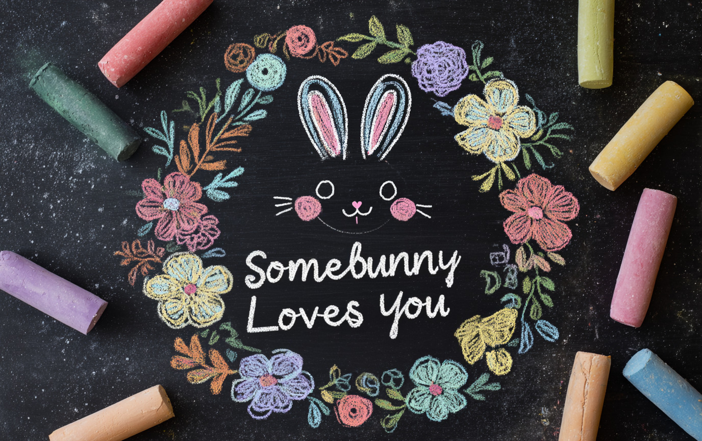25 Easy Easter Chalkboard Drawings Anyone Can Recreate