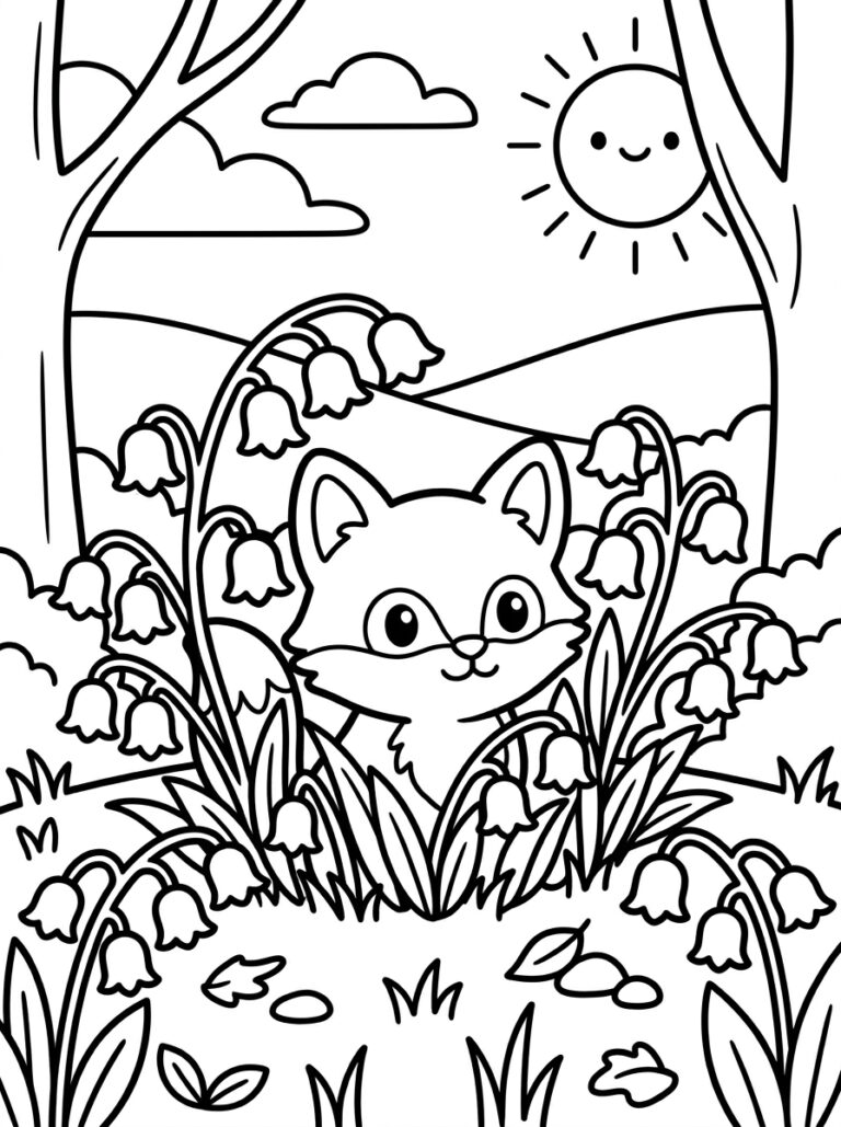 22. Baby Fox in Bluebells