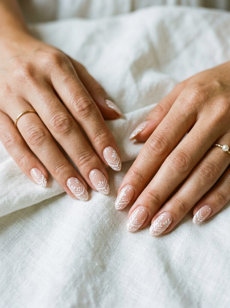 lace nail art designs