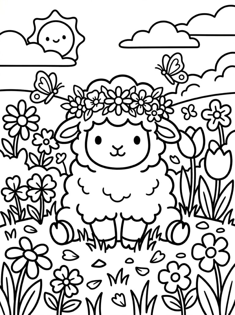 13. Lamb in a Flower Crown