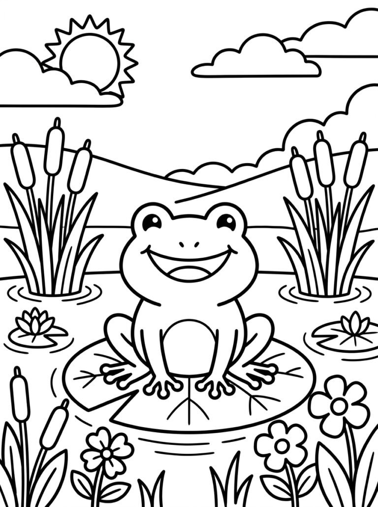 9. Frog on a Lily Pad