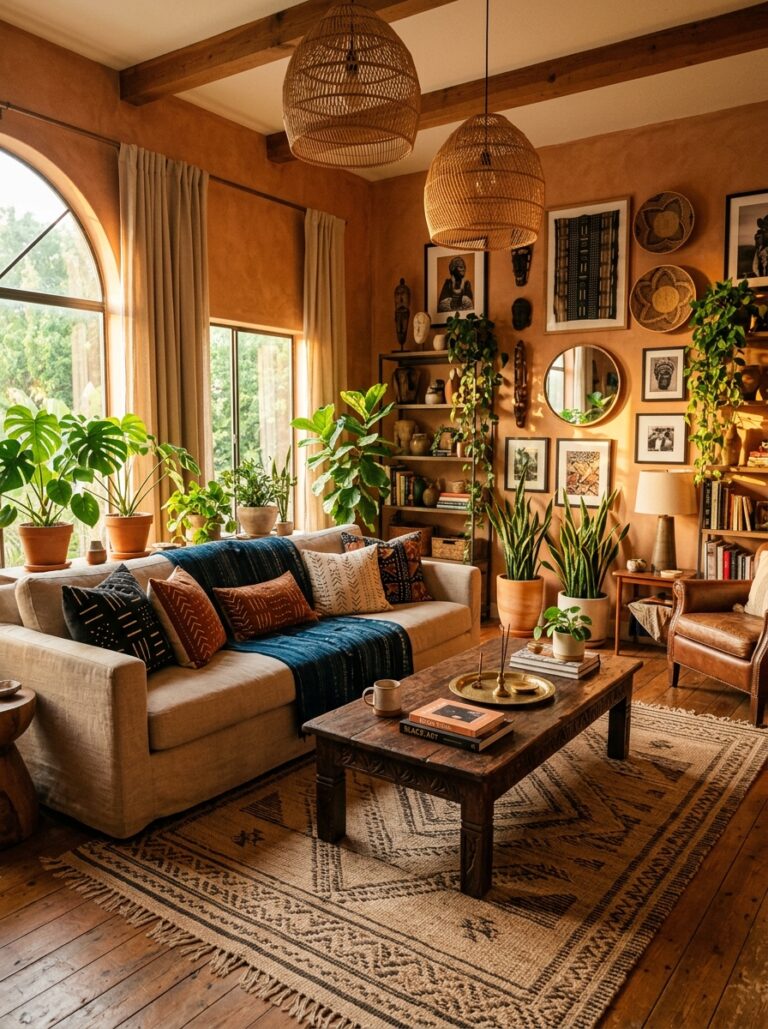 25. Golden Hour Living Room Wide Shot