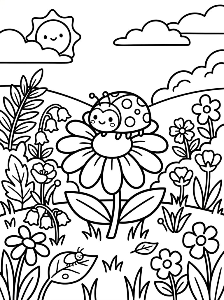 17. Ladybug on a Daisy