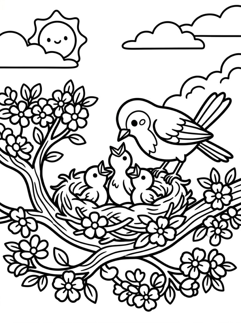 11. Mama Bird Feeding Chicks