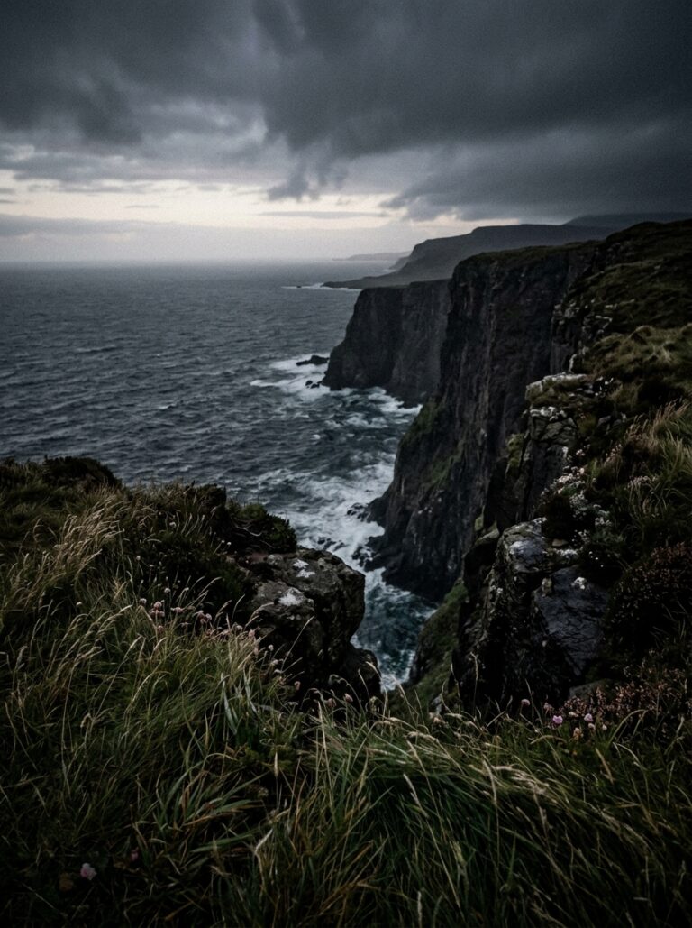 23. Sea Cliff Edge at Dusk