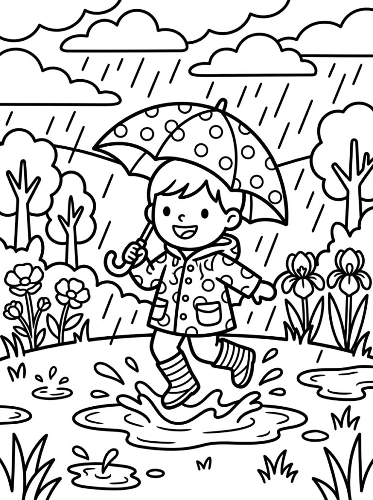 12. Spring Rain with Umbrella