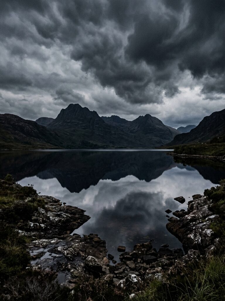 3. Stormy Loch Reflection