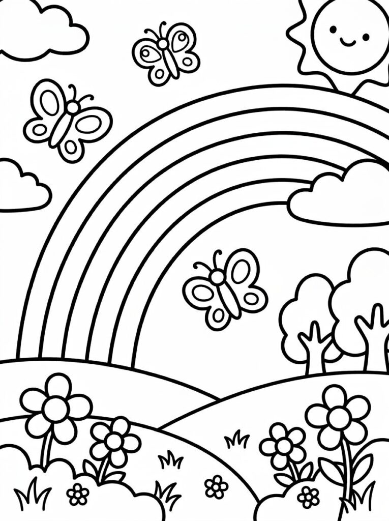 Free Spring Coloring Pages
