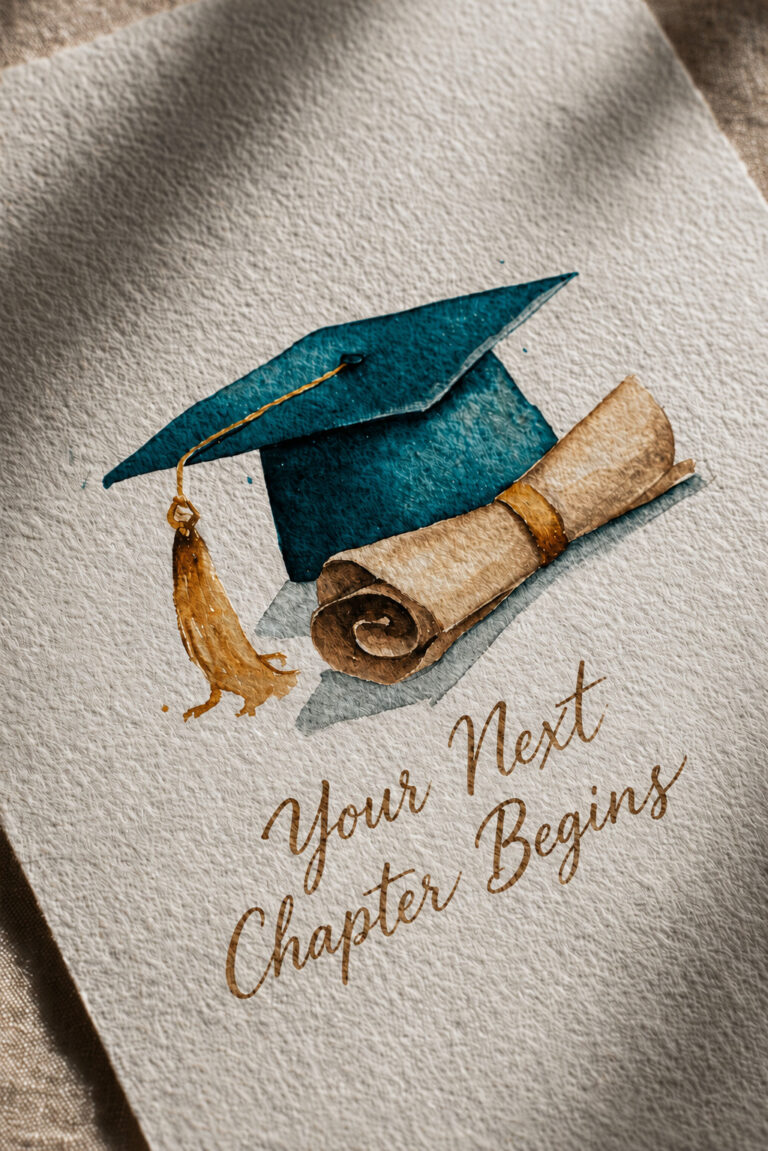 Idea 9: Cap and diploma scroll