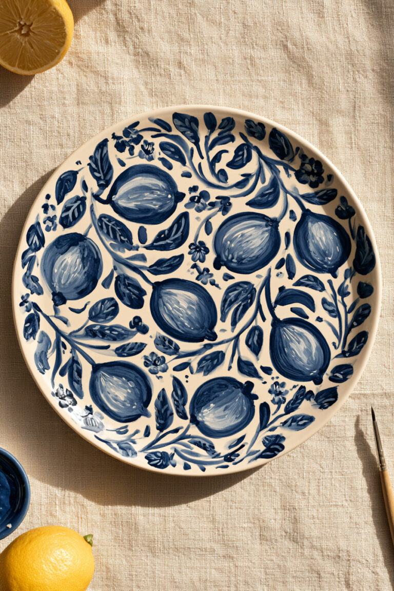 15. Blue Lemon Plate