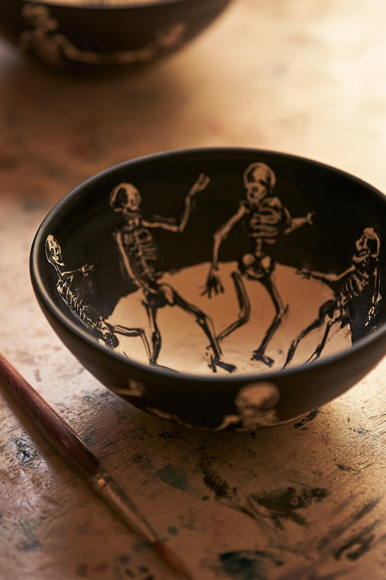 6. Dancing Skeleton Bowl