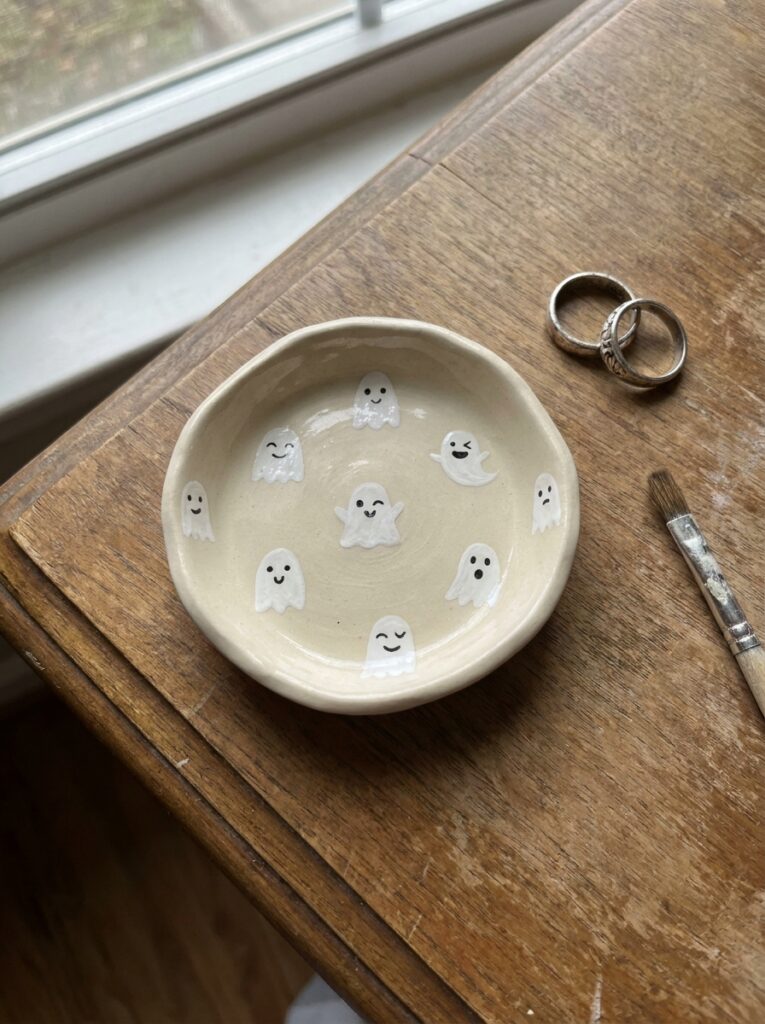 Ghost Pattern Trinket Dish