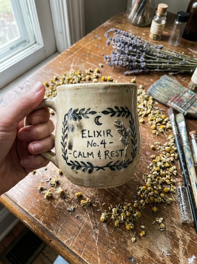 18. Potion Label Mug