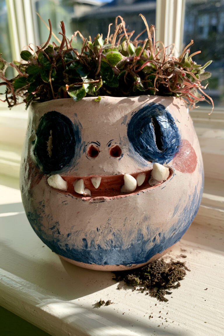 14. Smiling Monster Planter