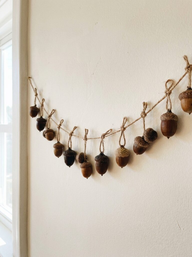 5. Acorn Garland