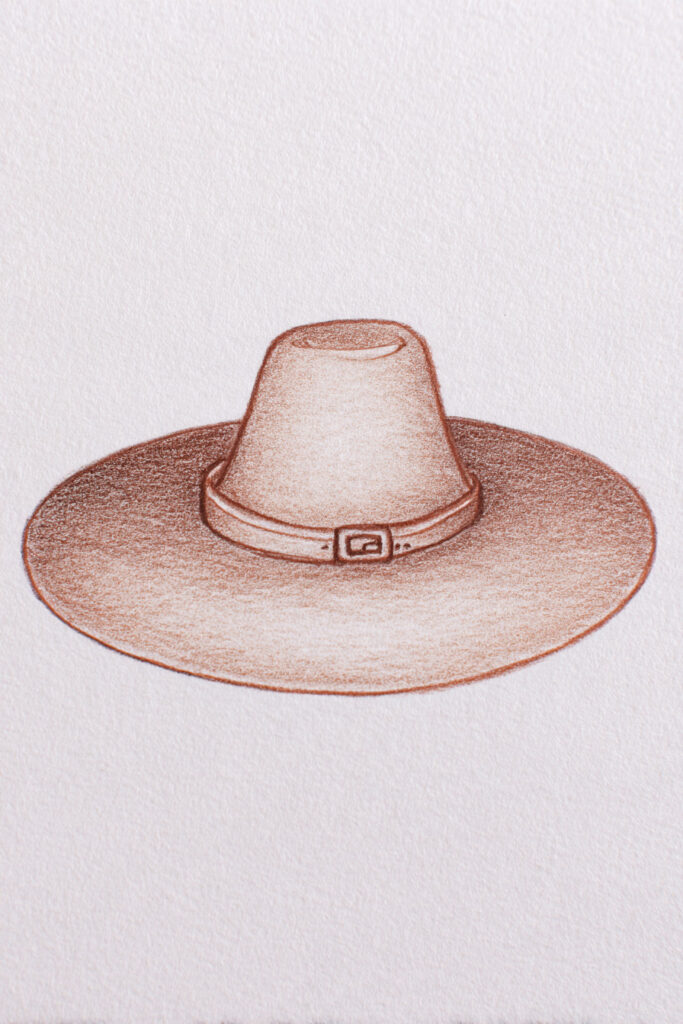 thanksgiving drawing ideas for kids Basic Pilgrim Hat