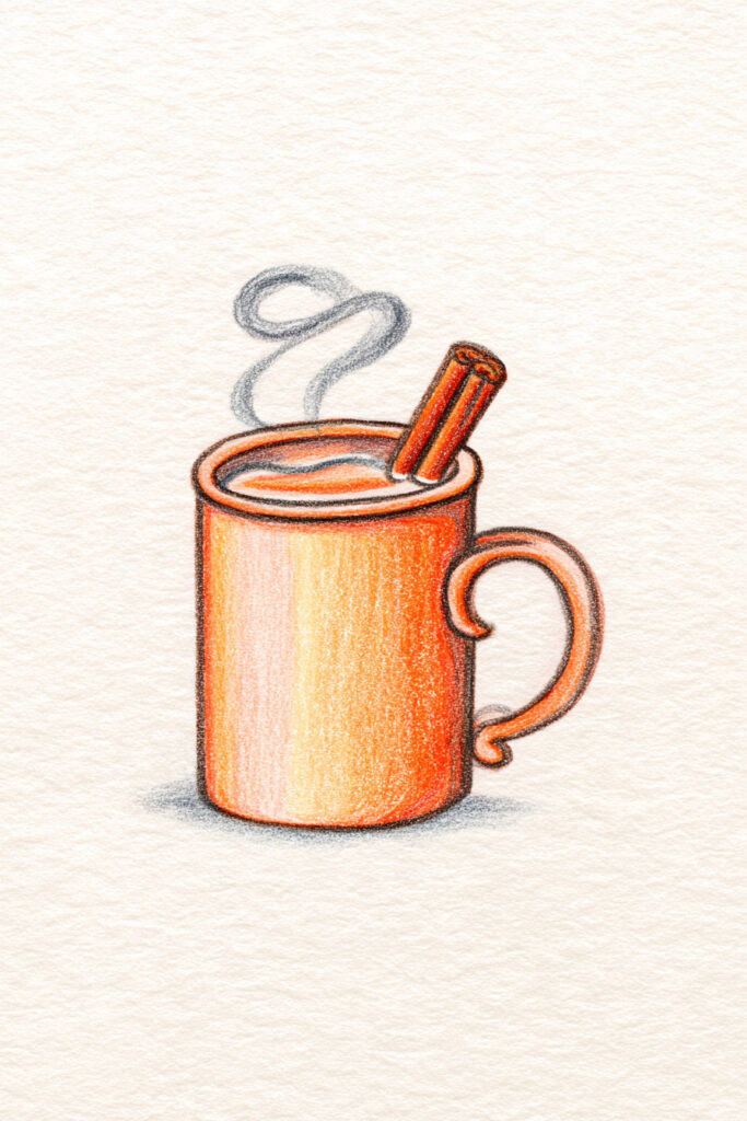 fall doodle ideas Cozy Mug of Cider