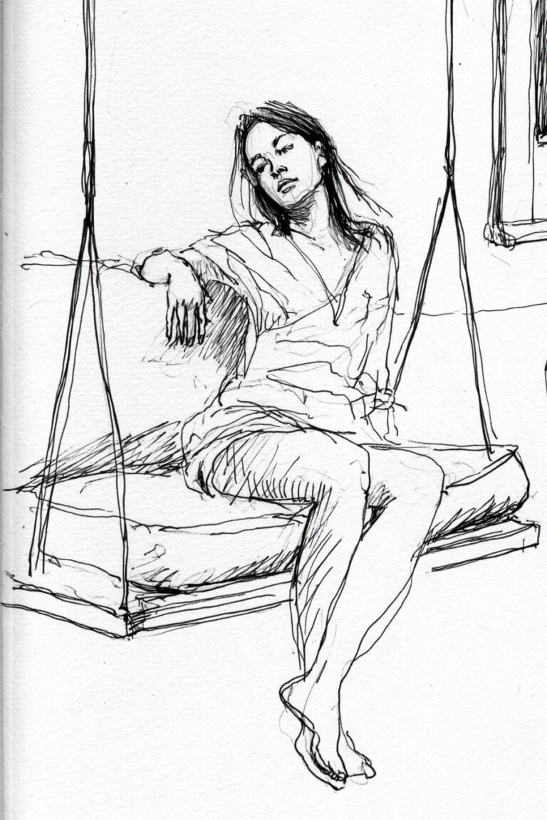 17. Girl on a Porch Swing