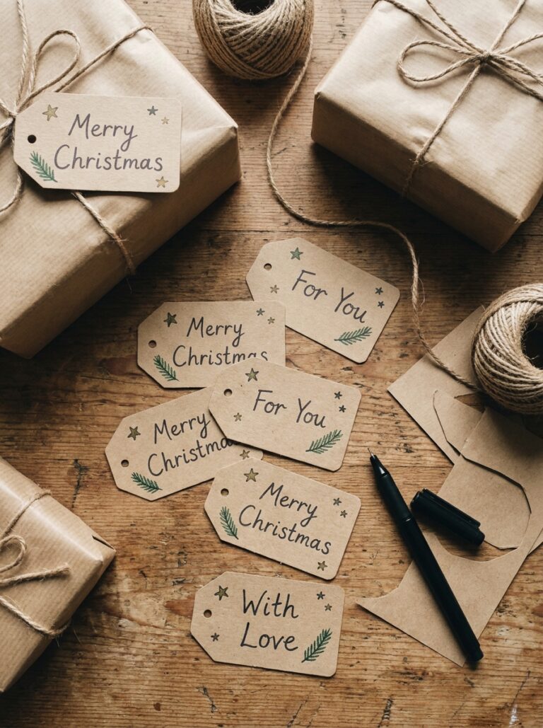 21. Hand-Lettered Gift Tags