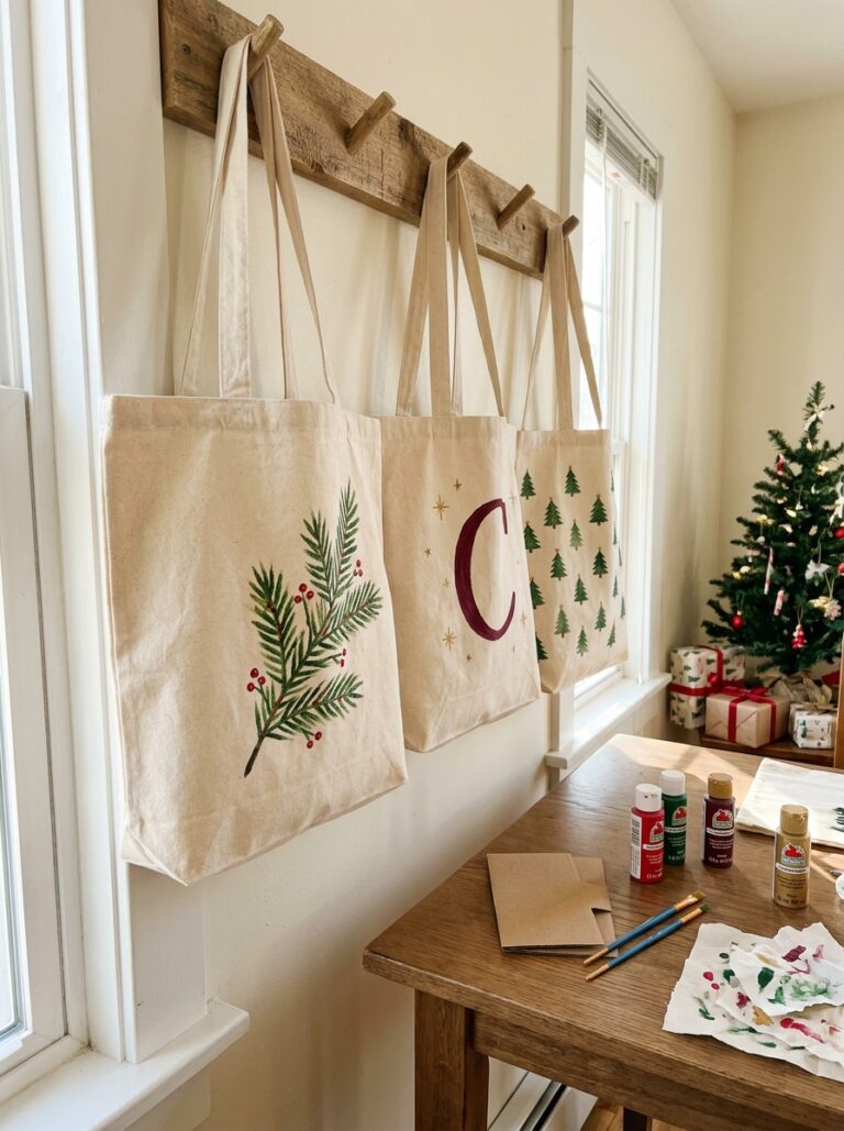 21. Custom Holiday Tote Bags