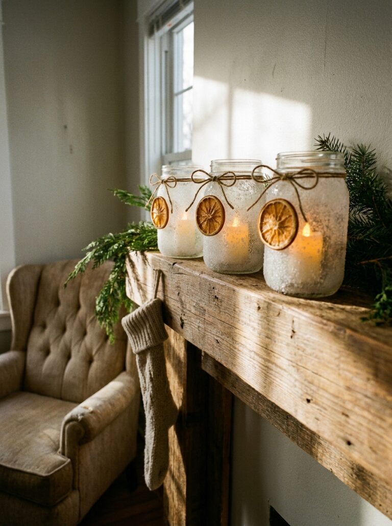 2. Mason jar candle holder