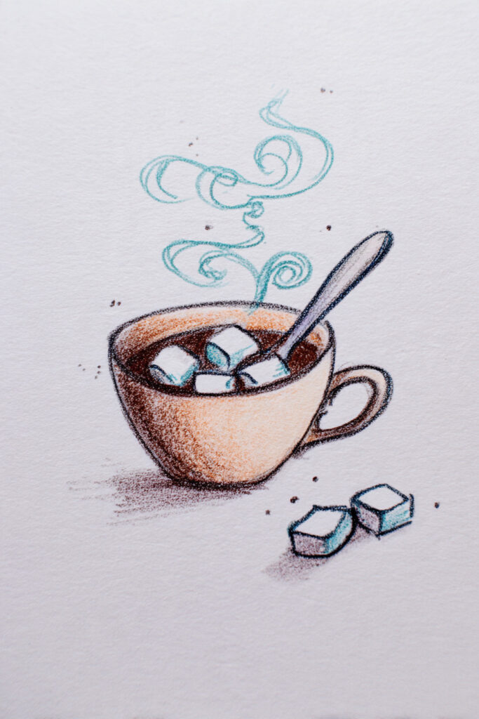 fall doodle ideas Hot Cocoa Still Life