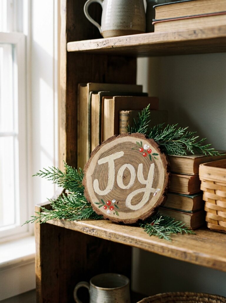 13. Mini Wood Slice Sign