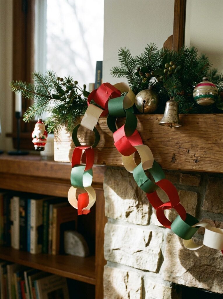 christmas craft ideas Paper Chain Garland