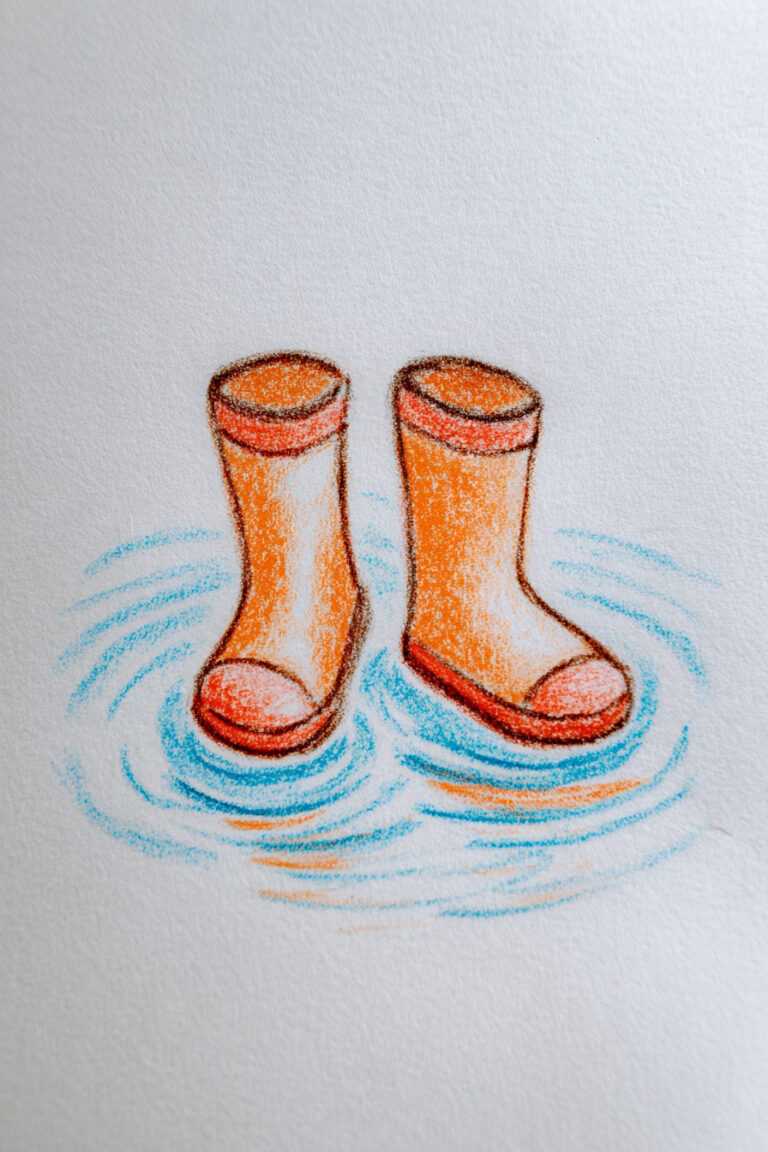 17. Rain Boots in Puddle